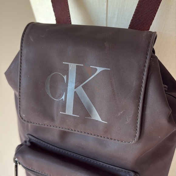 Calvin Klein Brown Backpack Durable Material med size
Unisex main image 9